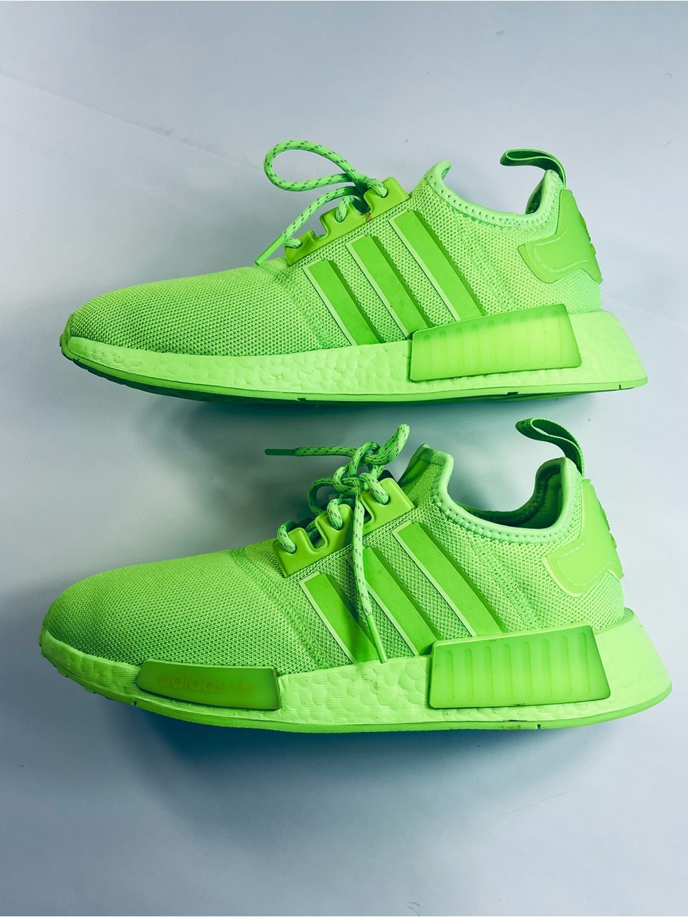 Adidas NMD R 1 Athletic Shoes #IE7277 Solar Neon Green Women’s:9 1/2 Sneakers - Picture 2 of 15